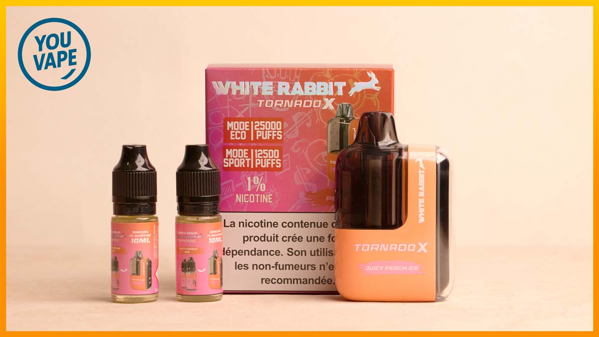 Contenu du coffret de la Puff 25k Tornado X