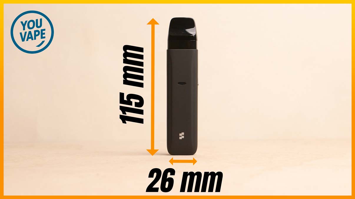 Les dimensions du Pod Wizz Go 
