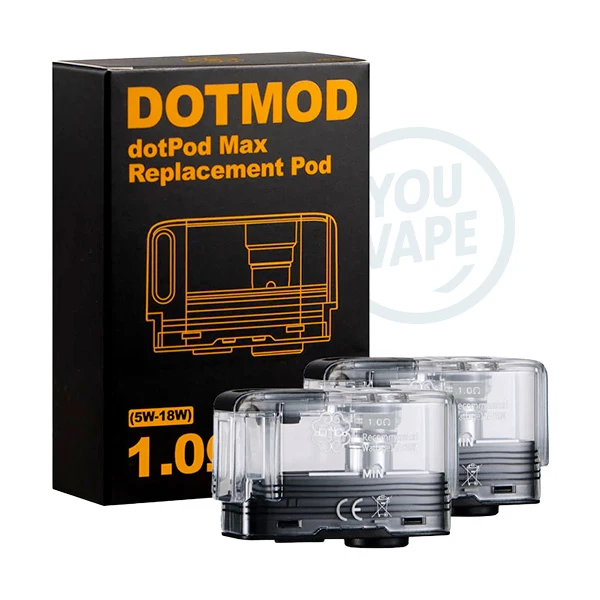 Cartouches DotPod Max de 1,0ohm de chez Dotmod