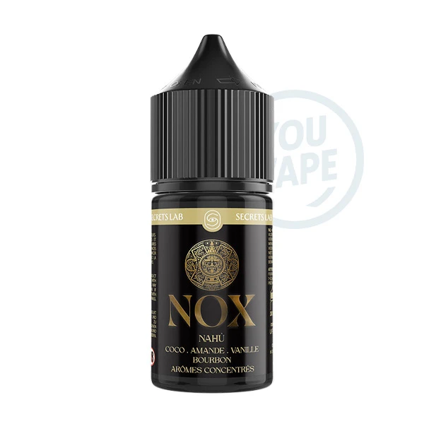 L’arôme Concentré Nahù 30ml de NOX te fait plonger dans un nuage de douceur : coco délicate, amande subtile et vanille bourbon envoûtante.