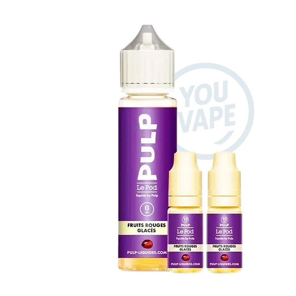 Packs fruits rouges glacés de 6mg de nicotine par Pulp