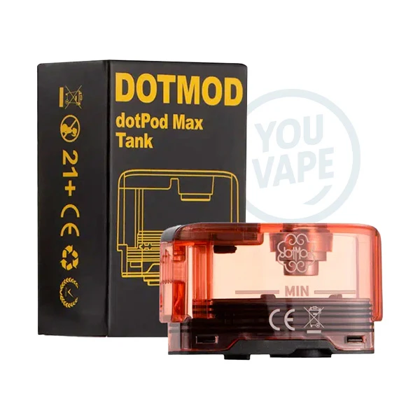 Cartouches Dotpod Max vide en couleur red