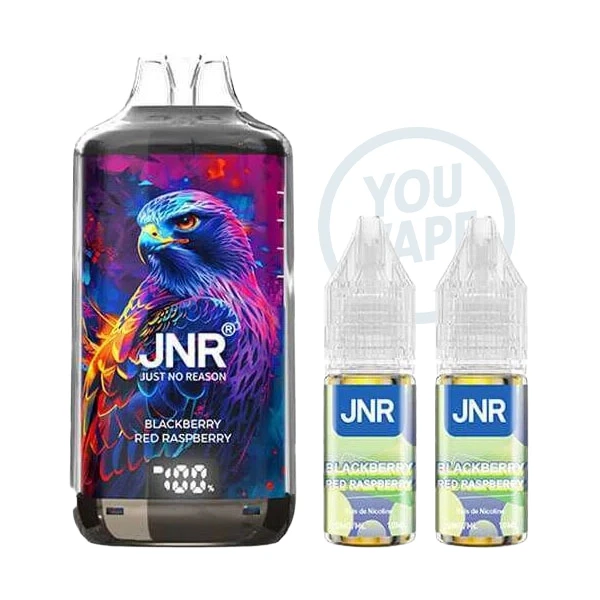 La Puff 28k Falcon X de JNR, goût BlackBerry Red Raspberry