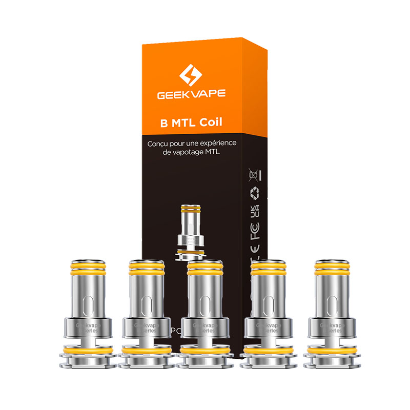 Boite de 5 résistances B series coil MTL de 0.80 ohm de Geekvape