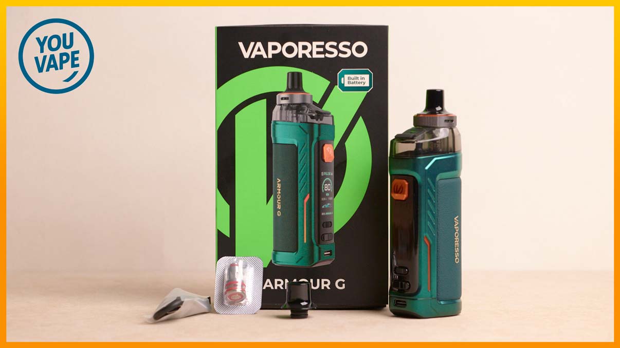 Contenu du coffret du pod Armour G de Vaporesso