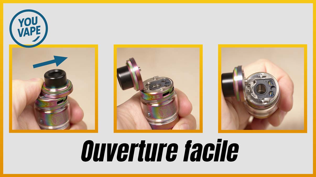 L'ouverture du clearomiseur Z Fli 2