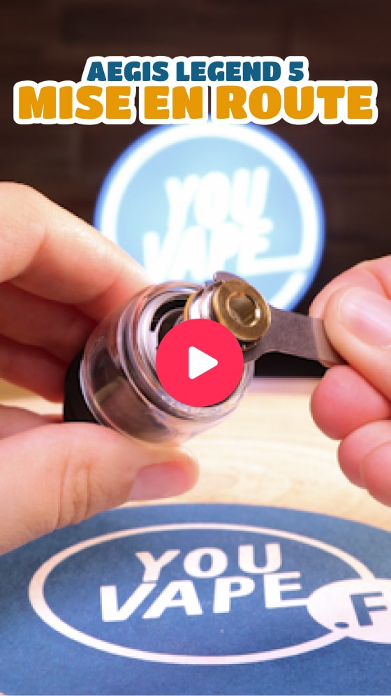 Vidéo de la mise en route du Kit Legend 5 par Geekvape