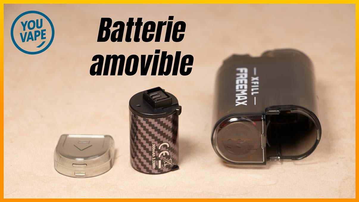 La batterie du Pod XFill de Freemax