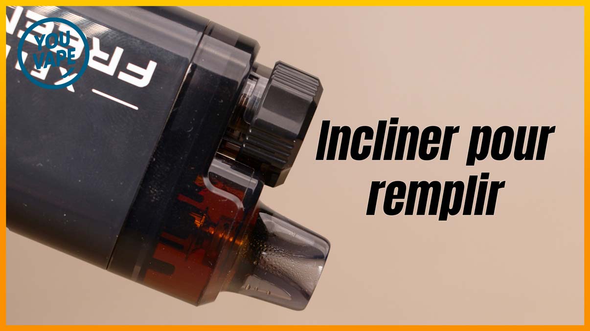 Remplissage du réservoir du Pod XFill de Freemax
