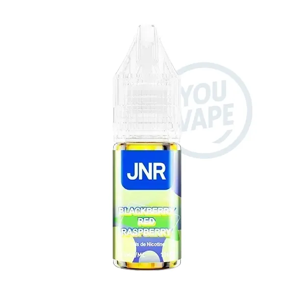 Le e-liquide Blackberry Red Raspberry de JNR associe une saveur de mûre, framboise rouge avec à un effet de frais.