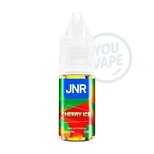 Le e-liquide Cherry Ice de JNR vous propose une saveur de cerise glacée. 