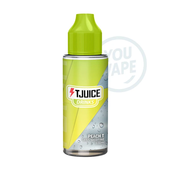 Le eliquide Peach T 100ml de T-Juice Drinks vous propose une saveur de thé infusé à la pêche bien frais.
