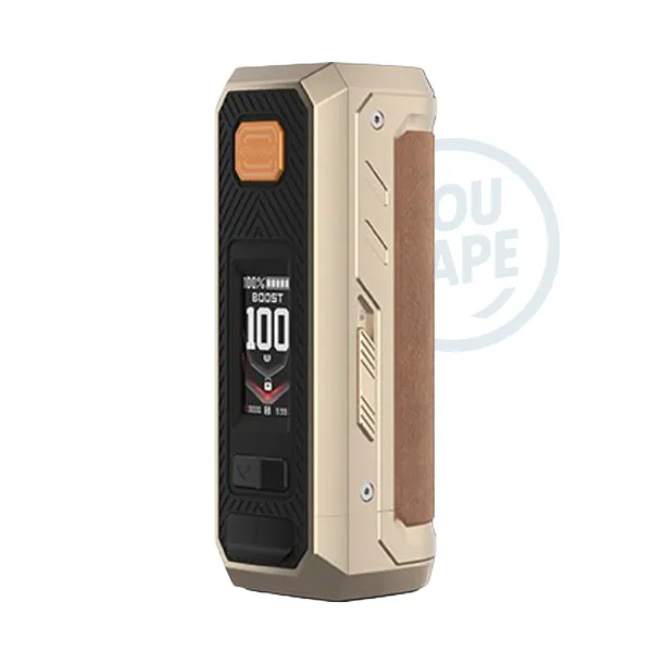 La Box Armour Ultra de Vaporesso couleur dune gold