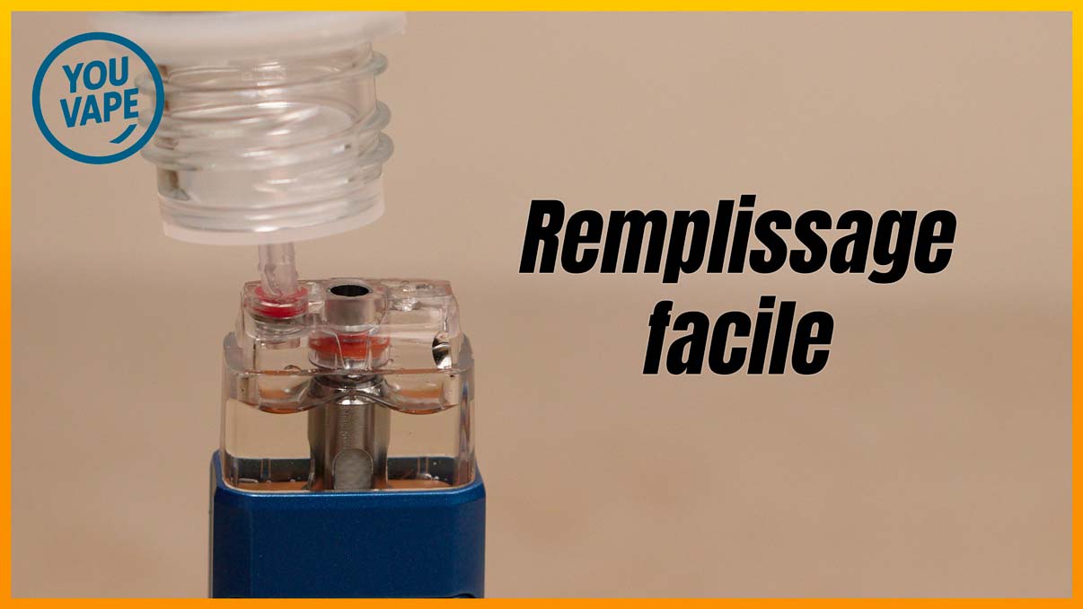 Remplissage du réservoir de la cartouche du Pod Xros Pro 2 
