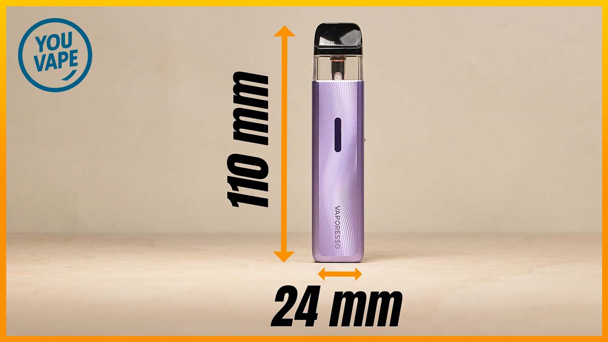 Les dimensions du Pod Xros 5 Mini par Vaporesso