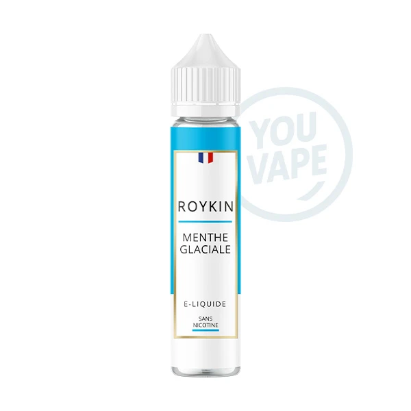 Le e liquide Menthe Glaciale 50ml fabriqué par Roykin est une saveur de menthe bien fraîche.