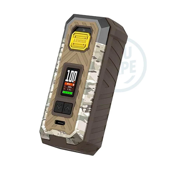 Robuste, la box Armour S est un mod simple accu 21700 capable de vous offrir 100 watts de puissance pour animer votre meilleur atomiseur.