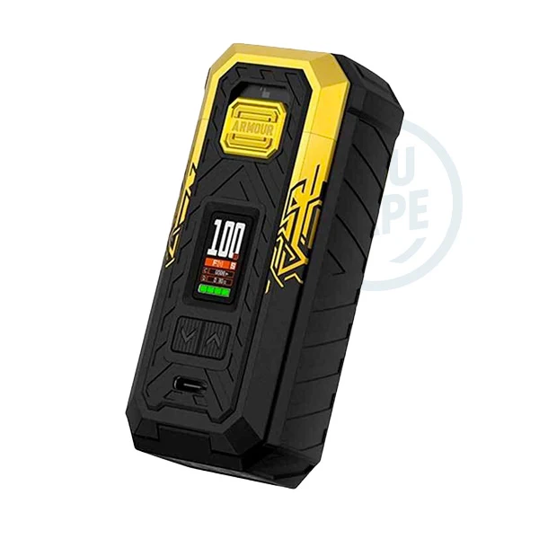 Robuste, la box Armour S est un mod simple accu 21700 capable de vous offrir 100 watts de puissance pour animer votre meilleur atomiseur.