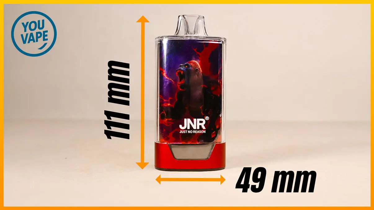 Les dimensions de la puff Gorilla X 43k