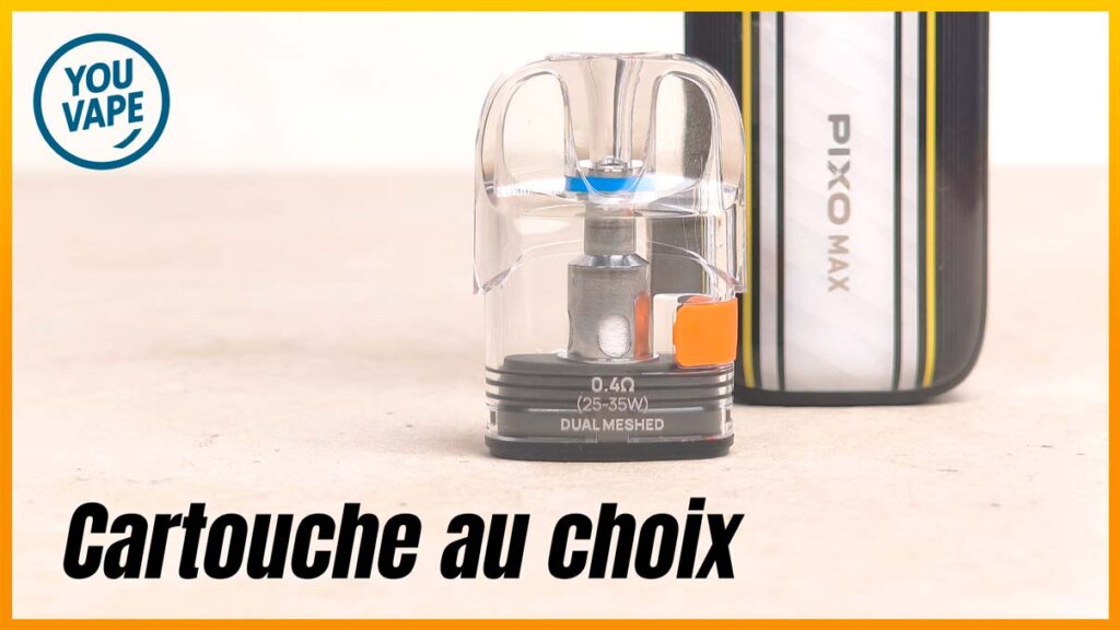 Les cartouches du Pod Pixo Max