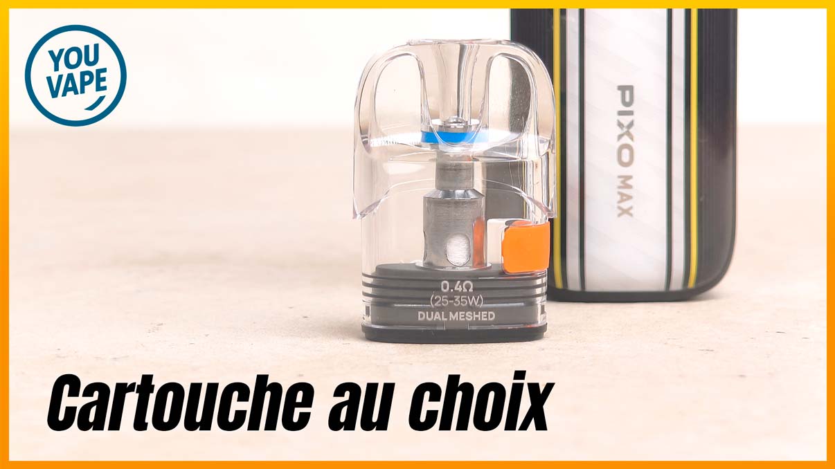 Les cartouches du Pod Pixo Max