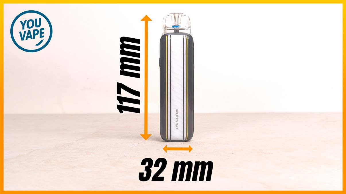 Les dimensions USB du Pod Pixo Max