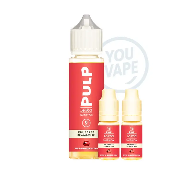 Le e-liquide Rhubarbe Framboise 60 ml en 6mg