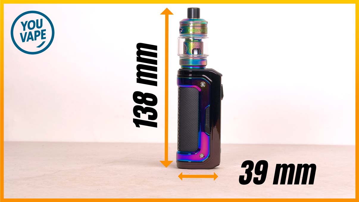 Les dimensions du Kit Aegis Mini 5