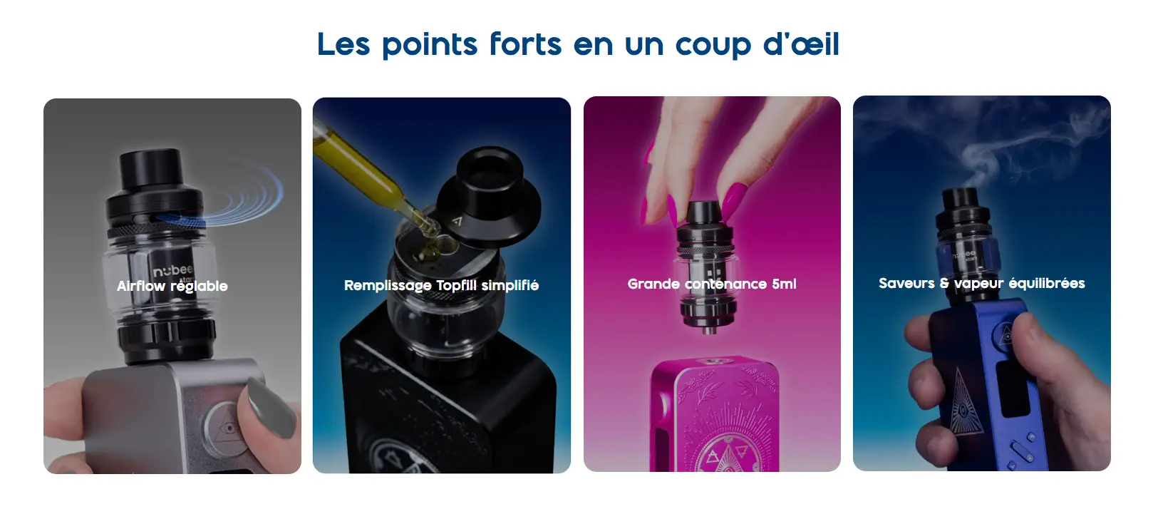 Les atouts du Bee flow tank 