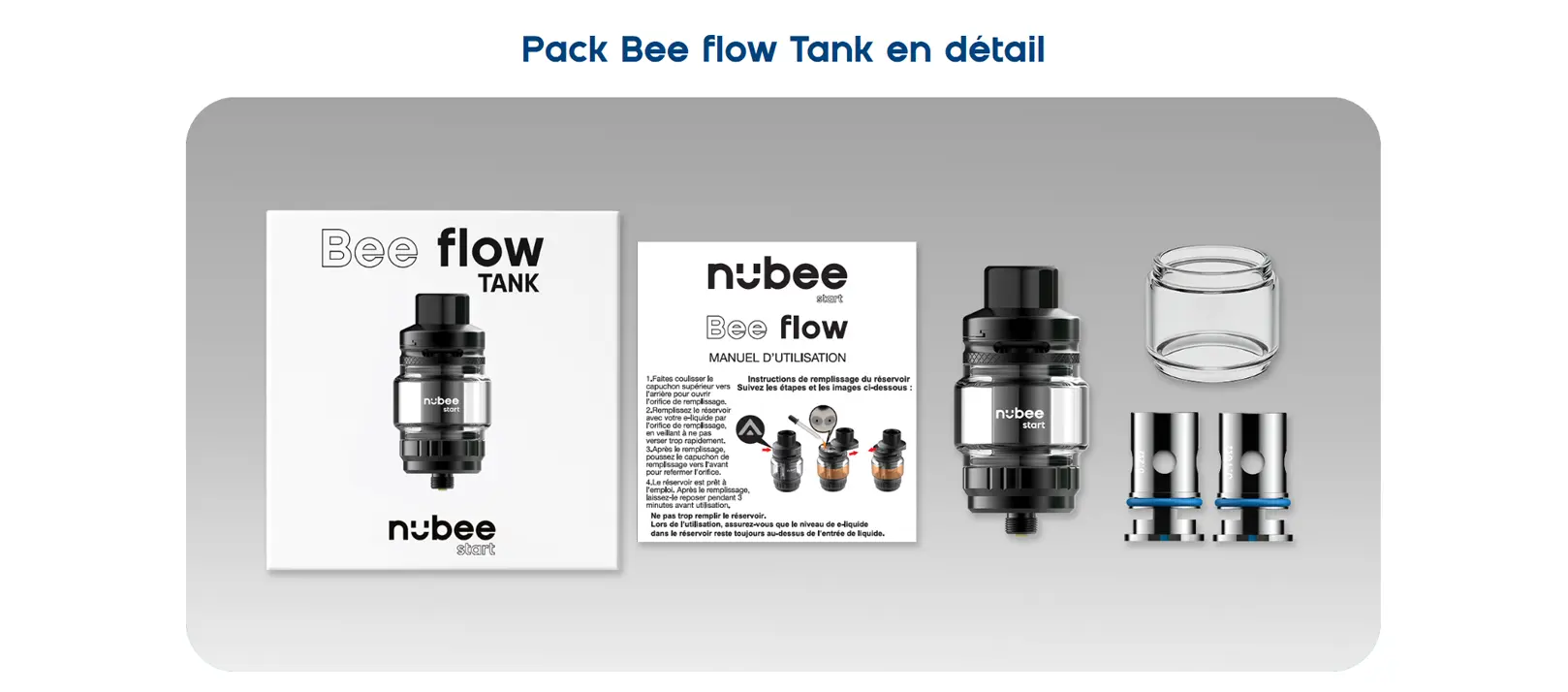contenu du coffret bee flow tank