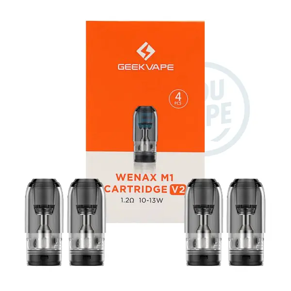 Pack de 4 cartouches Wenax M1 V2 de 1.20 ohm