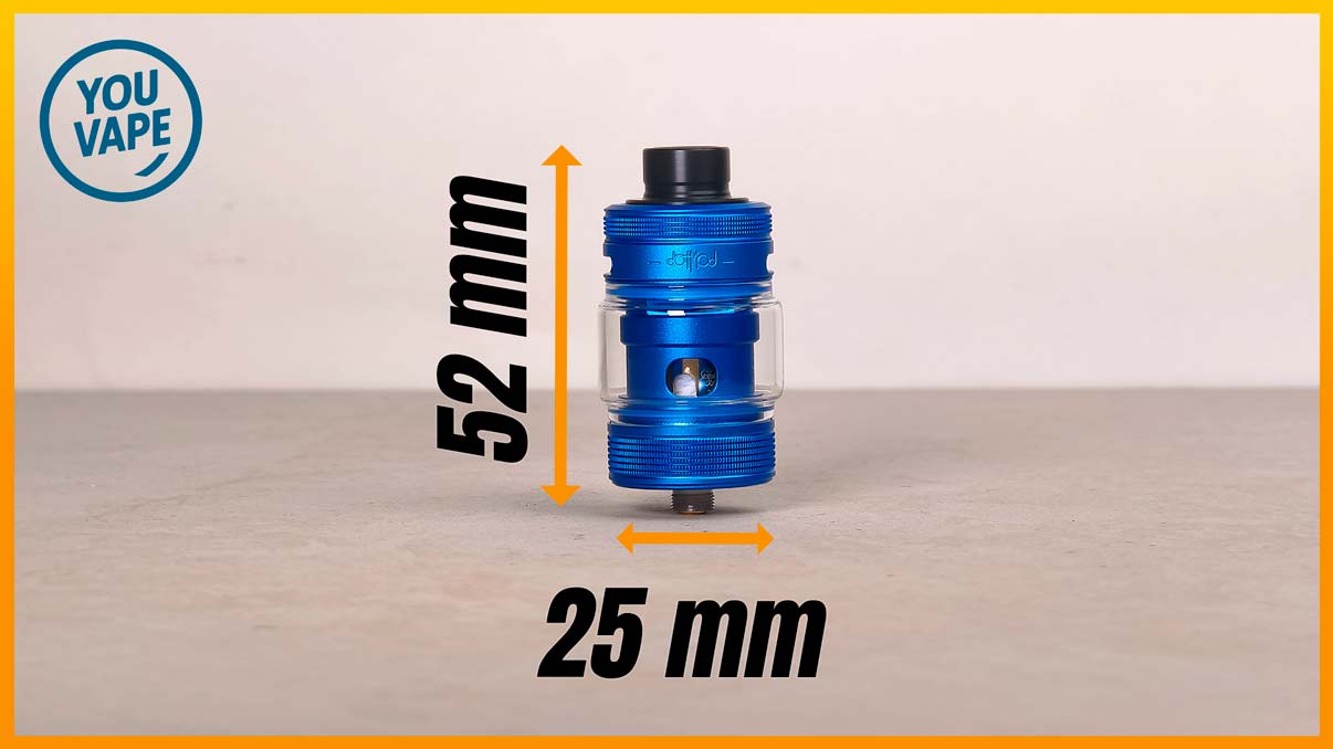 Les dimensions du DotTank V2