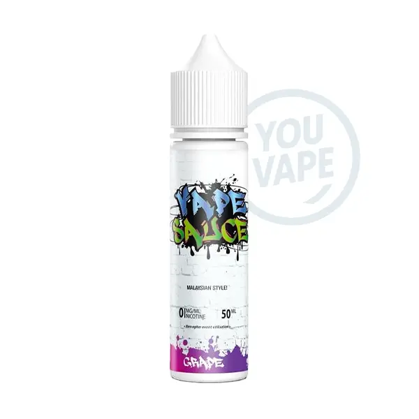 Le e liquide Grape 50ml de Vape Sauce est une saveur de raisin avec une légère fraîcheur.