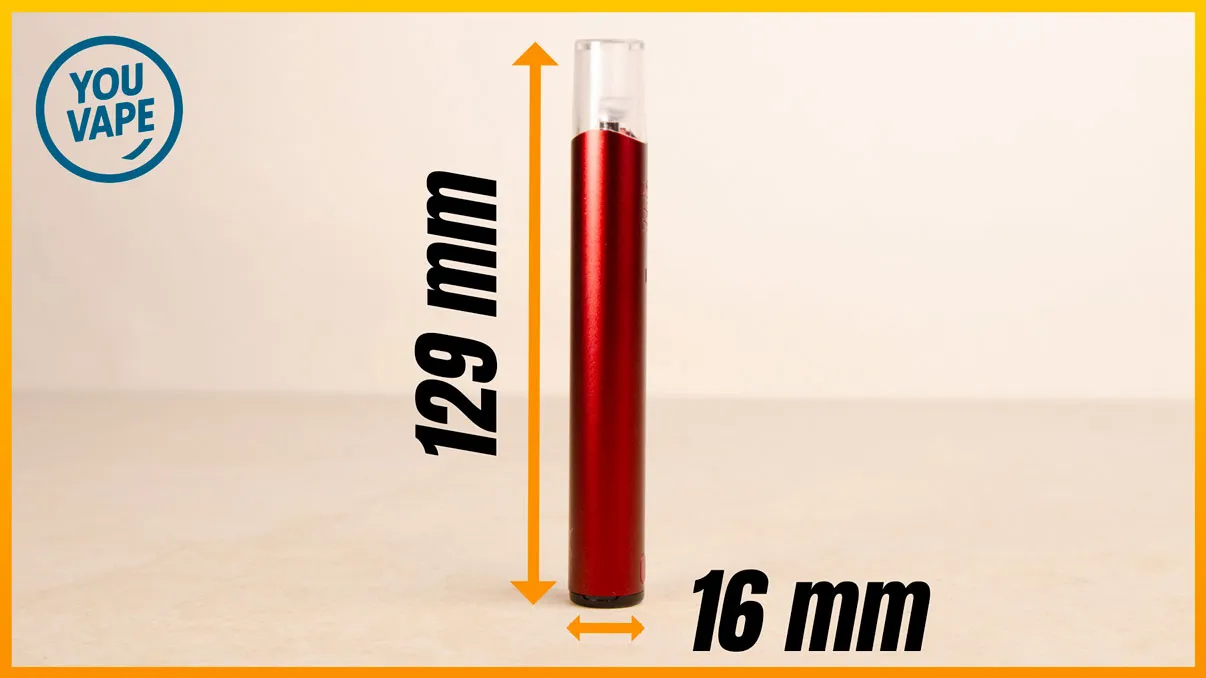 Les dimensions du pod Kiwi Spark 2