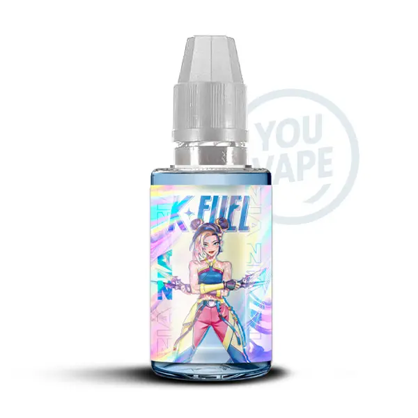 L'arôme concentré Zia 30ml de la marque K-Fuel est une saveur de framboise bleue acidulée avec du cassis et une forte fraîcheur.