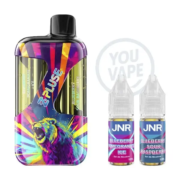 La puff JNR Z pulse saveur Blueberry Blueberry 0mg
