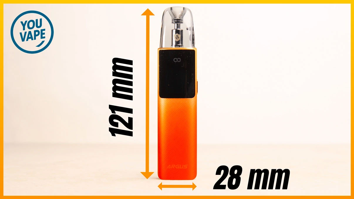 Les dimensions du pod Argus G4 