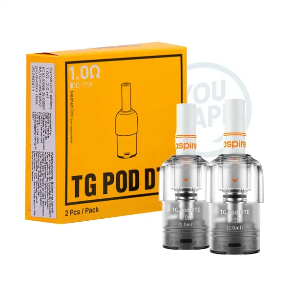 Cartouches TG DTE de 1 ohm par Aspire avec filtre