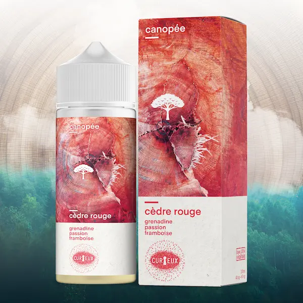 Liquide Cedre Rouge 100ml canopee curieux avec boite