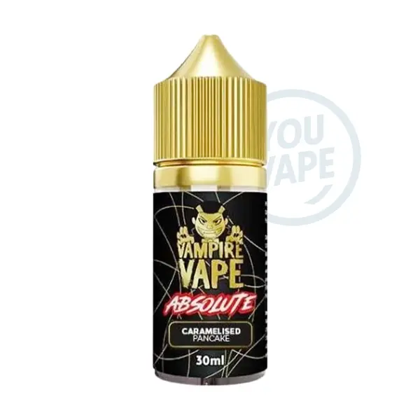 L'arôme concentré Caramelized Pancake de la gamme Absolute par Vampire Vape est une saveur de pancake recouvert de caramel.