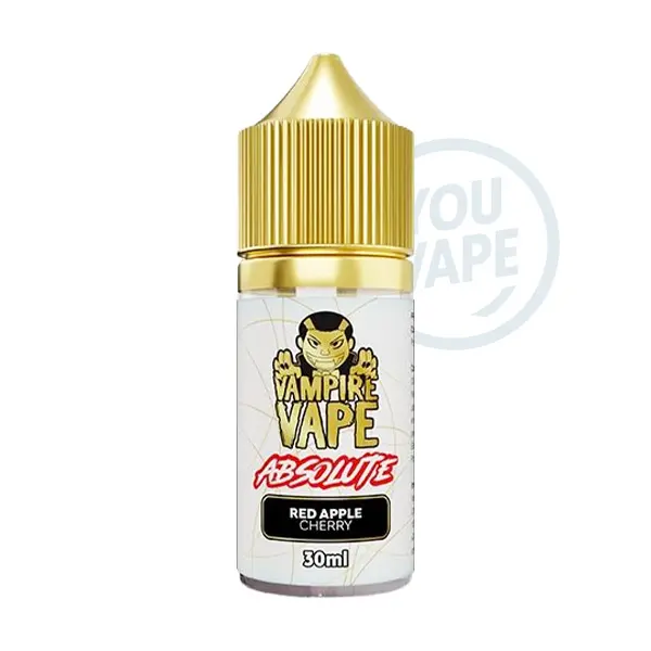 L'arôme concentré Red Apple Cherry de la gamme Absolute par Vampire Vape est une saveur de pomme rouge et de cerise avec une touche de fraîcheur.