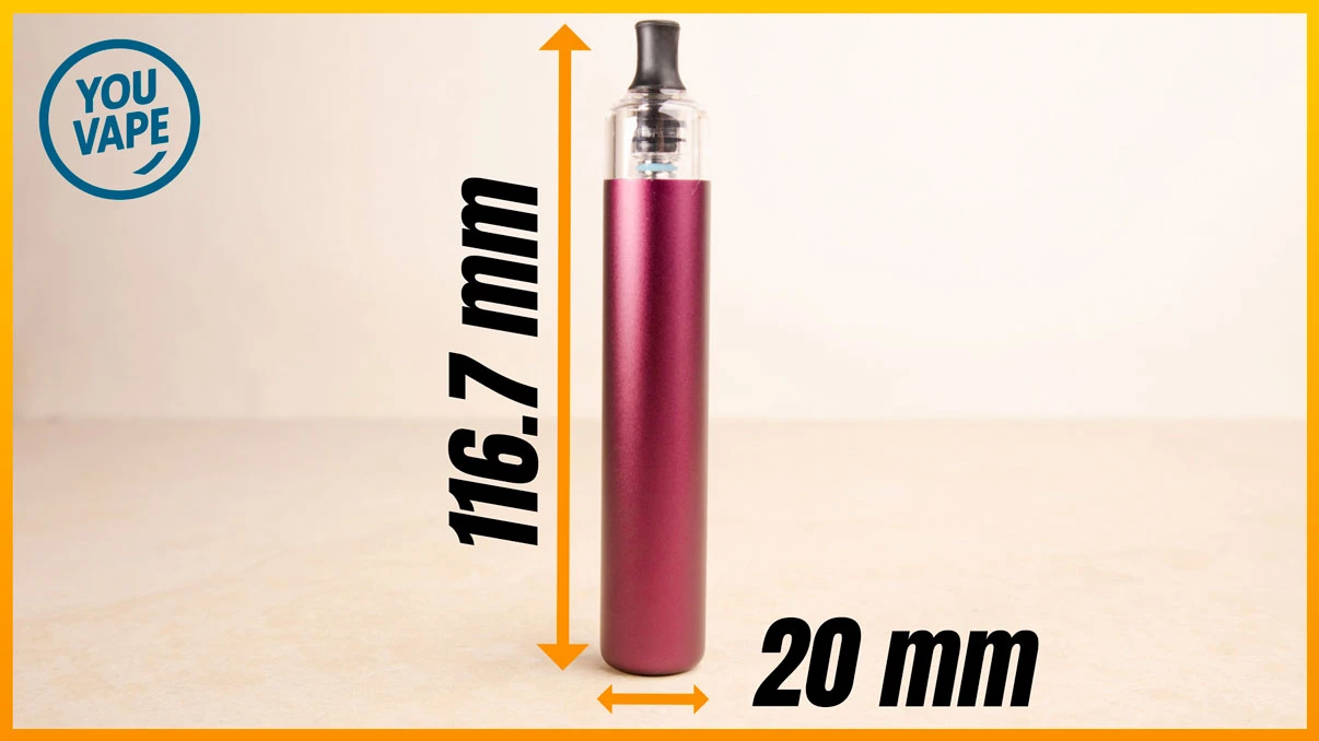 Les dimensions du pod Cyber G Slim DTE