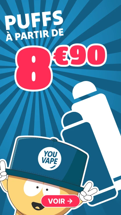 Puffs à partir de 8.90€ - YouVape