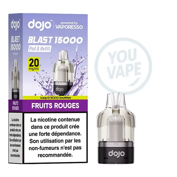 Cartouche Dojo Blast 15K saveur fruits rouges