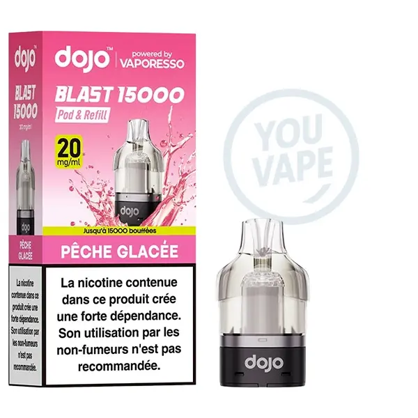 Cartouche Dojo Blast 15K saveur pêche glacée