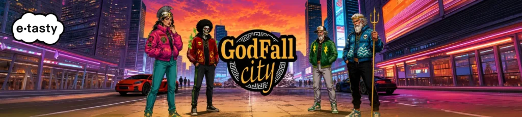 Bandeau marque GodFall city par E.tasty