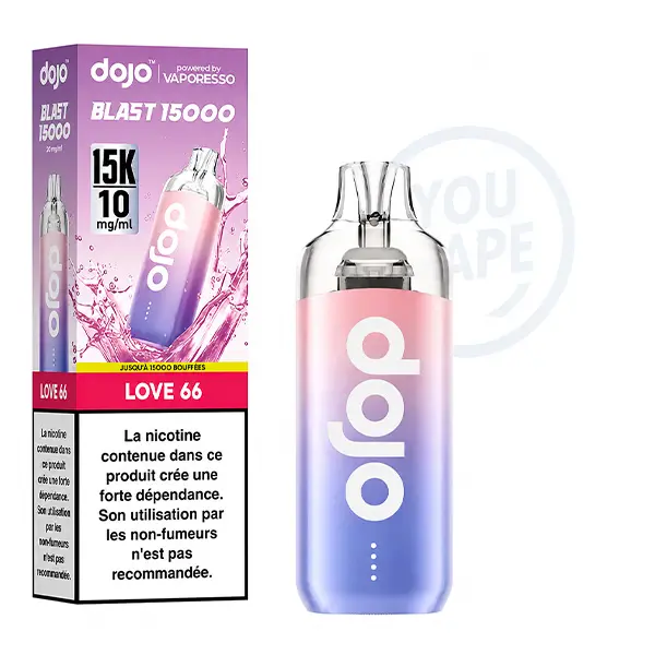 Puff Dojo Blast 15k saveur love 66 10mg