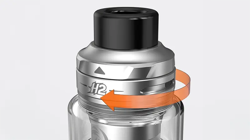 L'airflow du tank H2 par Aspire