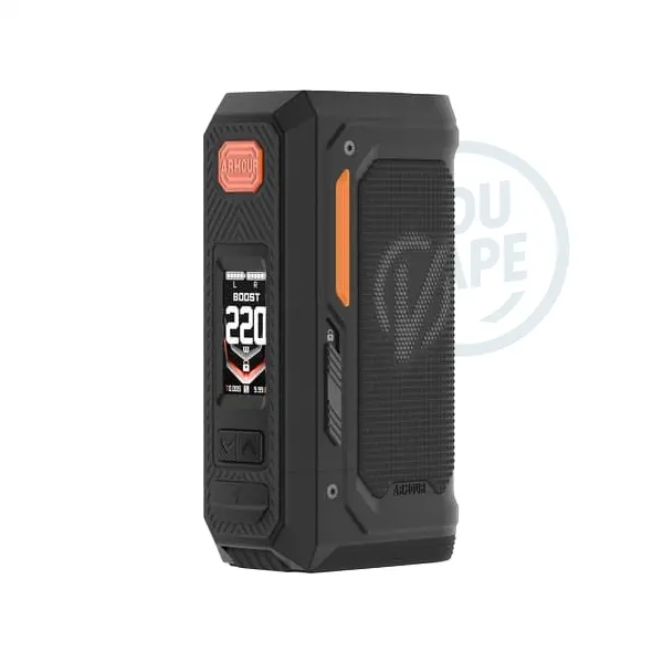 La box Armour Octa de Vaporesso, couleur Dark Black