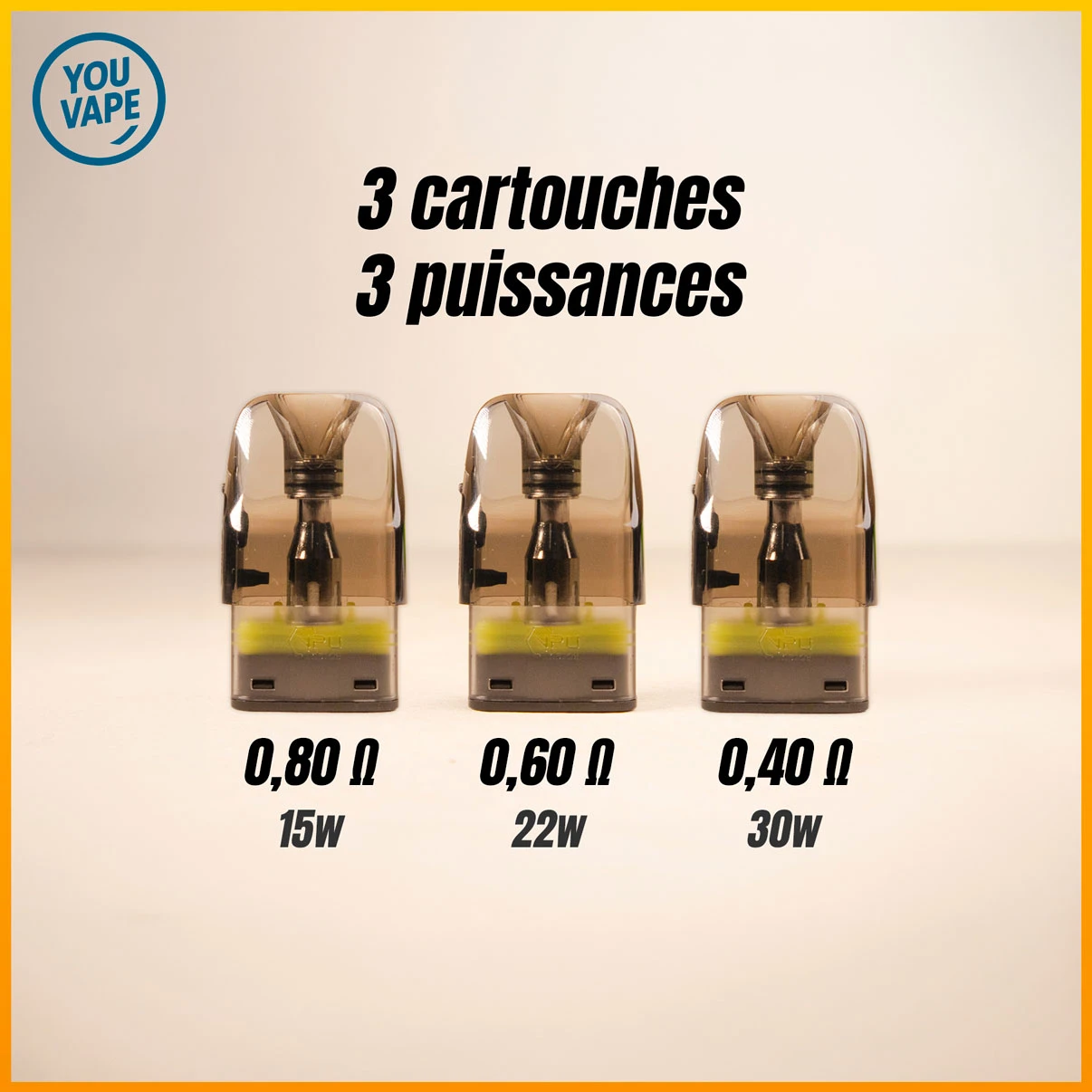 Les cartouches du pod Sonder Q3